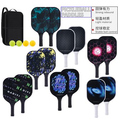 Pickleball玻璃纤维pi克球拍套装
