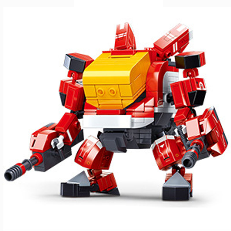 都市机甲玩具小鲁班积木