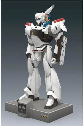 益智手工DIY拼装机动警察手办机器人机甲纸模型3D折纸造型摆件