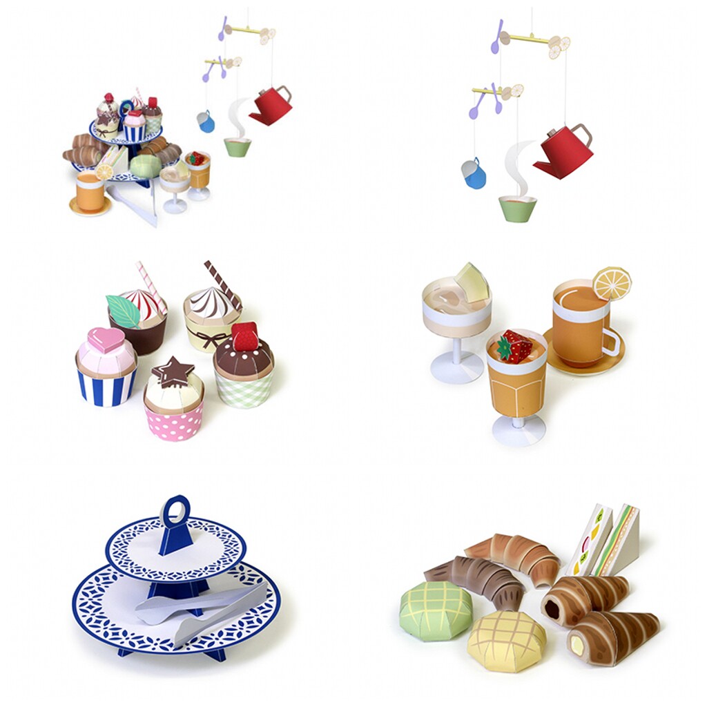 纸乐多日本3d折纸便当茶艺寿司食品益智玩具diy手工立体纸模型