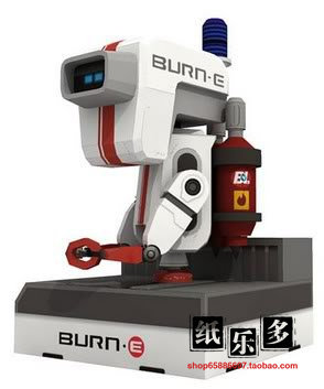 纸乐多 3D纸模型BURN-E（电焊工波力）纸模机器人纸模手作DIY
