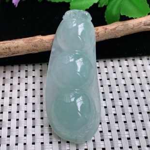 豆吊坠 13.6天然翡翠冰透四季 饱满大福豆颈坠 27.2 zz实拍68.6