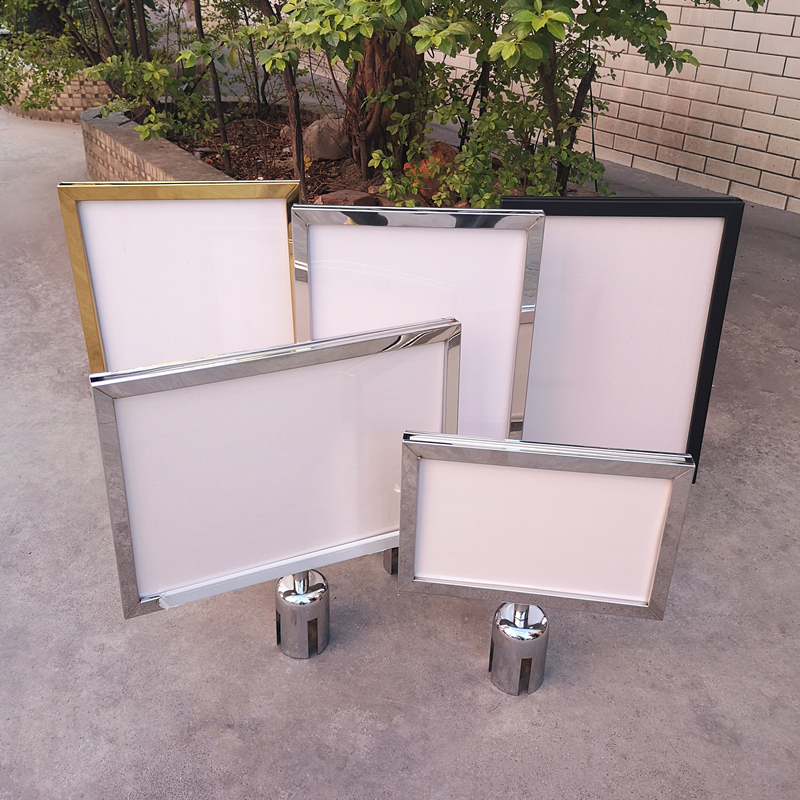 栏杆插牌一米线不锈钢指引牌