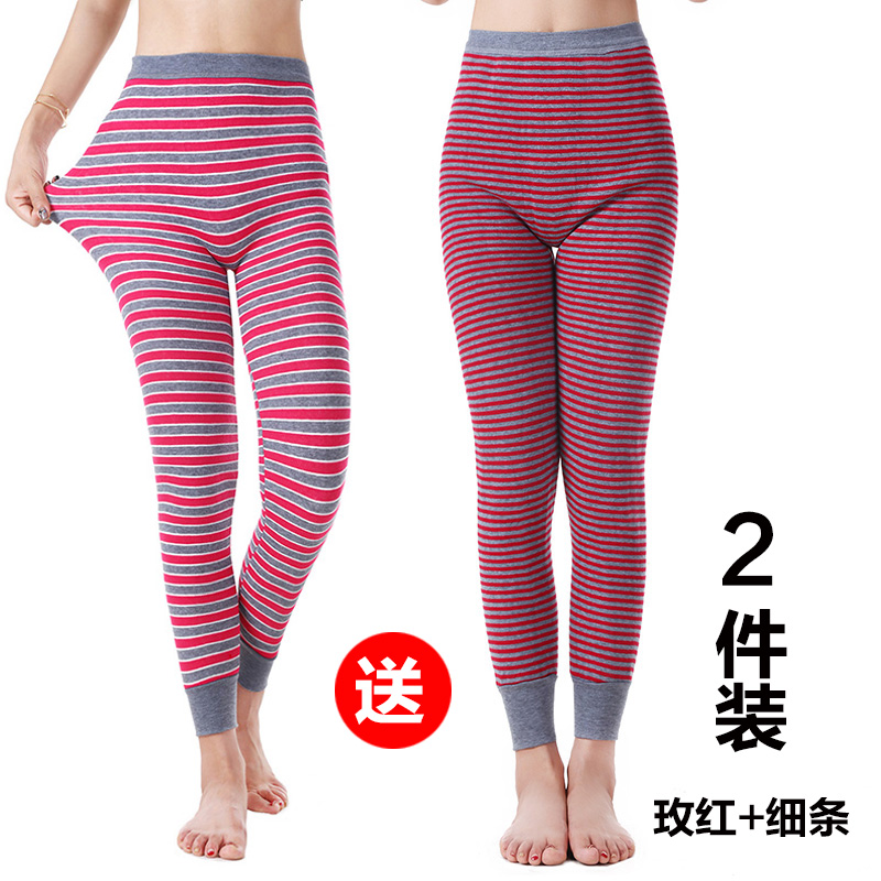 新品中老年保暖裤女士保暖裤加绒加厚紧身打底秋裤单件加大码冬季