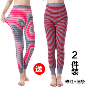 新品中老年保暖裤女士保暖裤加绒加厚紧身打底秋裤单件加大码冬季