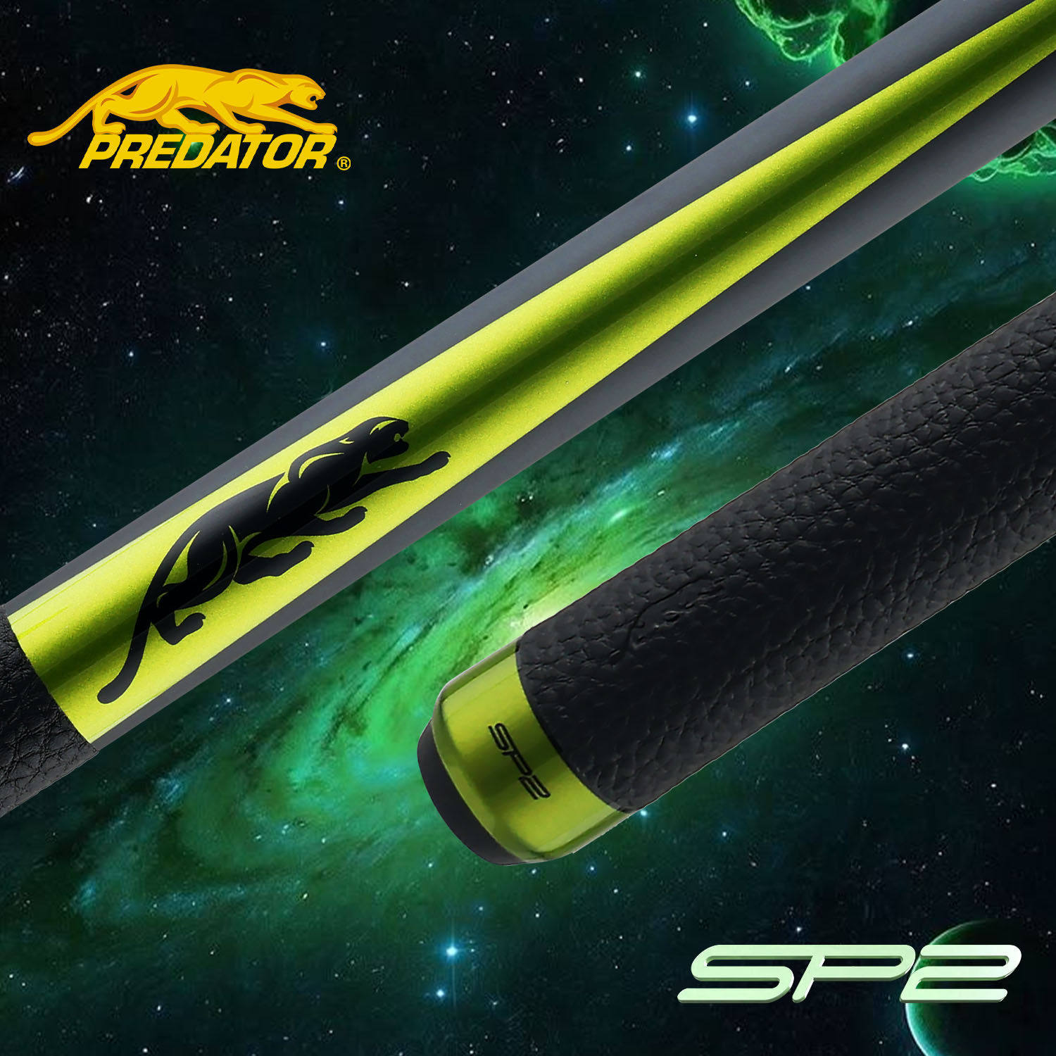 PREDATOR美洲豹台球杆SP2青柠绿限量款中式黑八美式九球大头杆