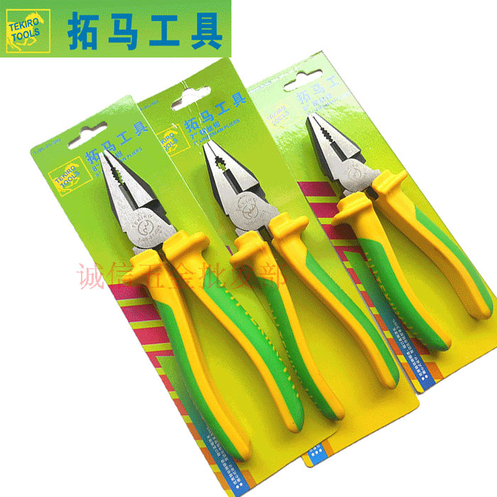 TEKIRO 台湾拓马工具钢丝钳  终身保用 6寸7寸8寸偏心省力老虎钳