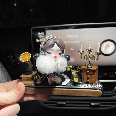 DIY临时停车号码牌实木双号码