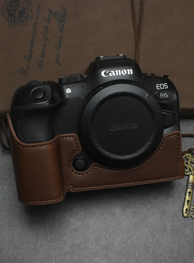 适用佳能微单EOSR6II二代相机包R5保护套R8底座RP配件R6相机皮套