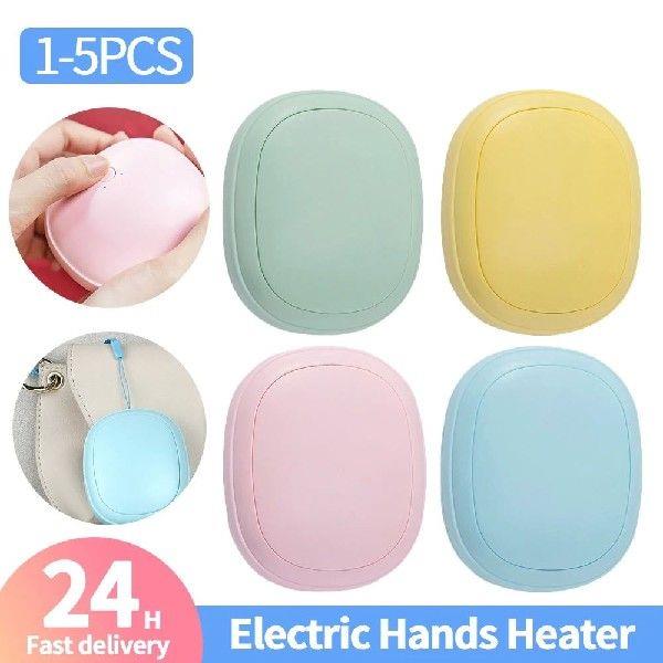 1-5PCS 1200mAh Electric Hands Heater Portable Hand Warmer 3-