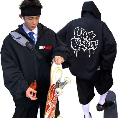 Best Famous Limp Bizkit $3 Bill Graphic Zipper Hoodie Men Wo