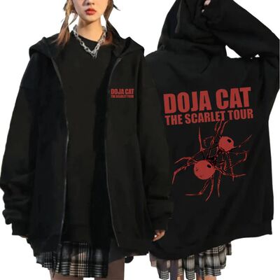Doja Cat The Scarlet Tour Zipper Hoodies Men Women Fashion H