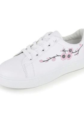 White Shoes for Women Autumn New Flat Sneakers Internet Cele