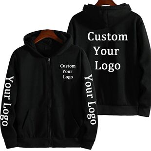 Logo Zipper Fashion Women Men Own Your Hoodies Custom New
