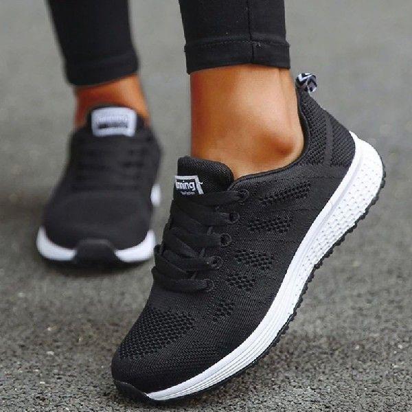 Breathable Fashion Sneakers For Women 2023 New Walking Train-封面