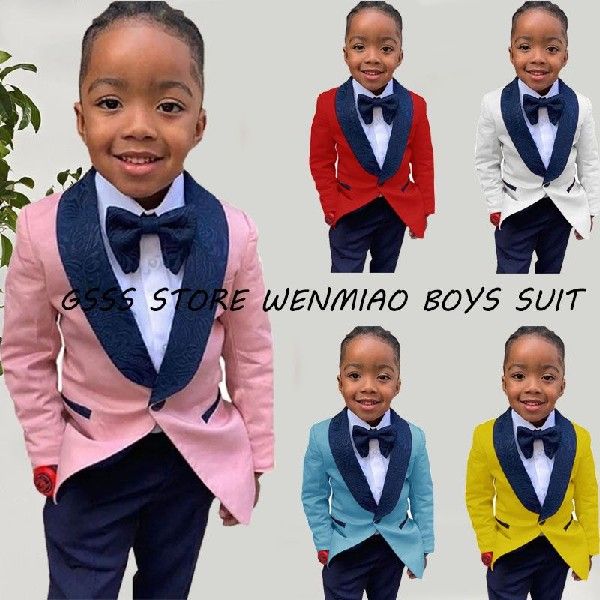 Suits For Boys Wedding Tuxedo Shawl Collar Jacquard Pictures 男装 西服 原图主图