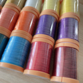 2025年新品 新品 3股彩金蜡线0.2mm彩金手工编织极细斜卷结线材