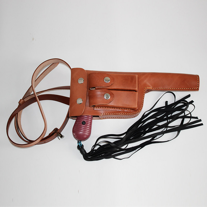 舞台表演道具牛皮驳壳枪套盒子套