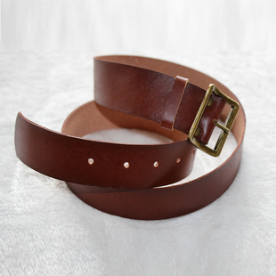 老式 外腰带55式 皮带 皮带铜扣五五式 影视演出伞兵宽腰带牛皮武装