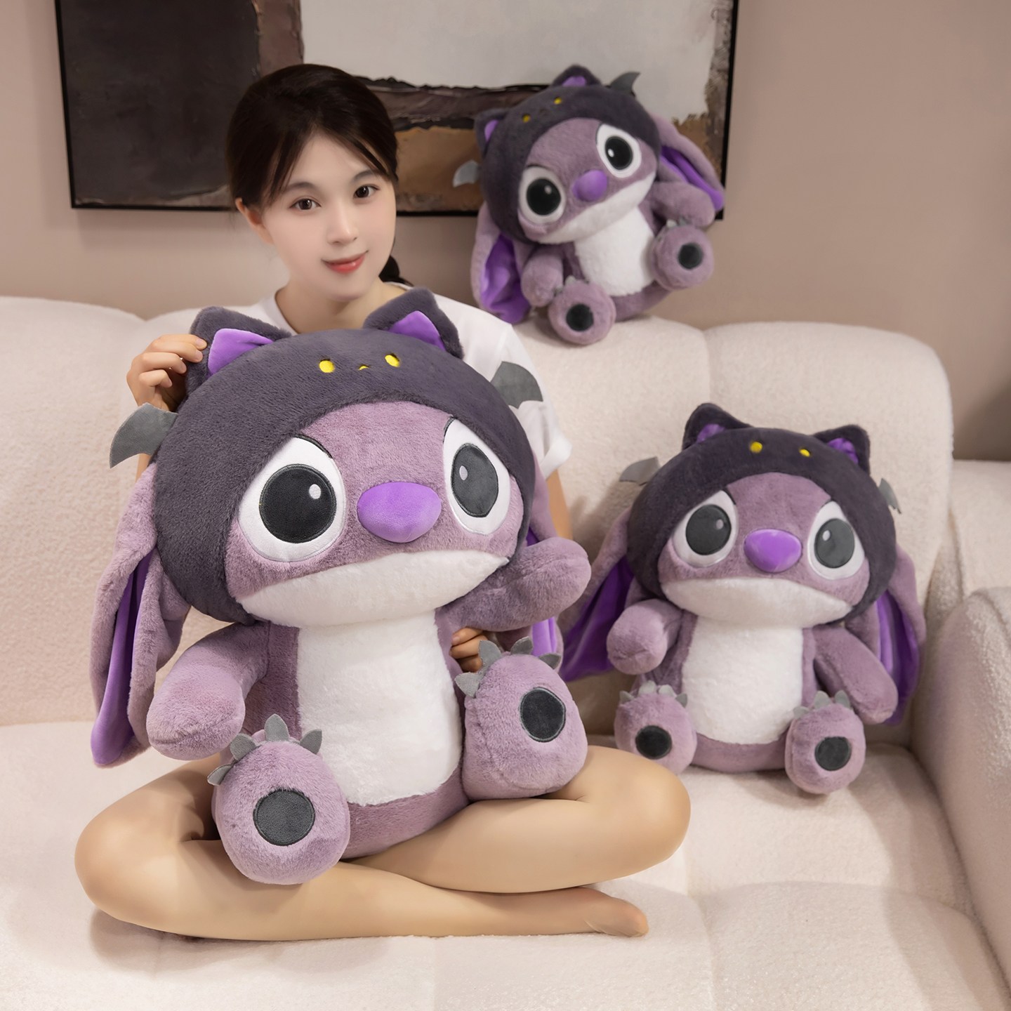 恶魔史迪仔毛绒玩具大号布娃娃史迪奇公仔儿童玩偶生日礼物大抱枕