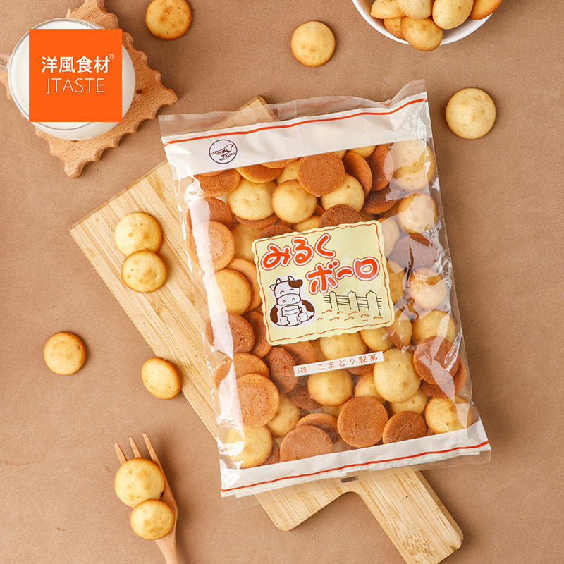 日本原装进口零食 知更鸟 牛奶味杏元饼干120g