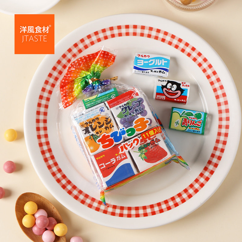 新品 日本进口零食品 丸川 口香糖 55g 儿童休闲小零食