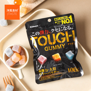 100g 日本原装 什锦嚼劲软糖 卡巴也 休闲果味软糖 进口