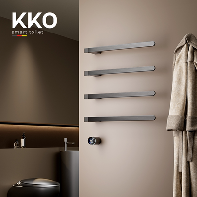 KKO暗装687电热毛巾架智能碳纤维加热烘干嵌入式竖浴巾架