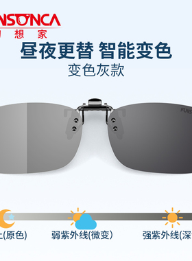 墨镜日夜两用夹片式钓鱼太阳眼镜