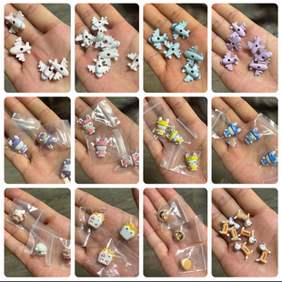 【合金】立体JC饼干面包哭娃茉莉飞机小狗罗心sp自行车DIY配饰