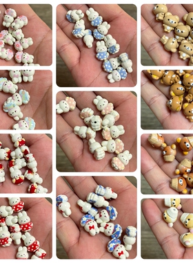 【合金】海绵宝宝kitty米菲兔轻松熊JC蛋糕便便纸巾筒披萨DIY配饰