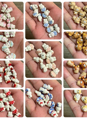 【合金】海绵宝宝kitty米菲兔轻松熊JC蛋糕便便纸巾筒披萨DIY配饰