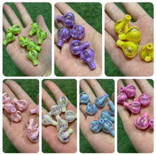 陈明镀彩高亮马戏团天文热气球百搭经典通孔DIY手机包链车挂配饰