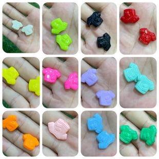 卡通彩虹独角兽色多巴胺衣服底胚百搭可爱DIY手机包链钥匙扣配饰