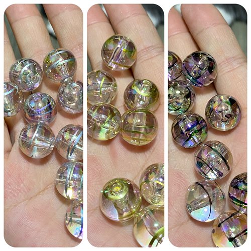七彩阳光金银咖线条奢华百搭简约欧美ins风DIY手机包链车挂配饰