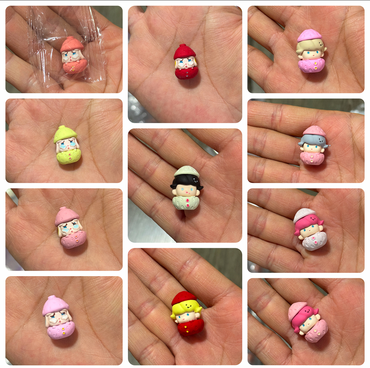 【合金】cute字牌哭娃卡比爱心杯子蝴蝶结DIY手机包链钥匙扣配饰