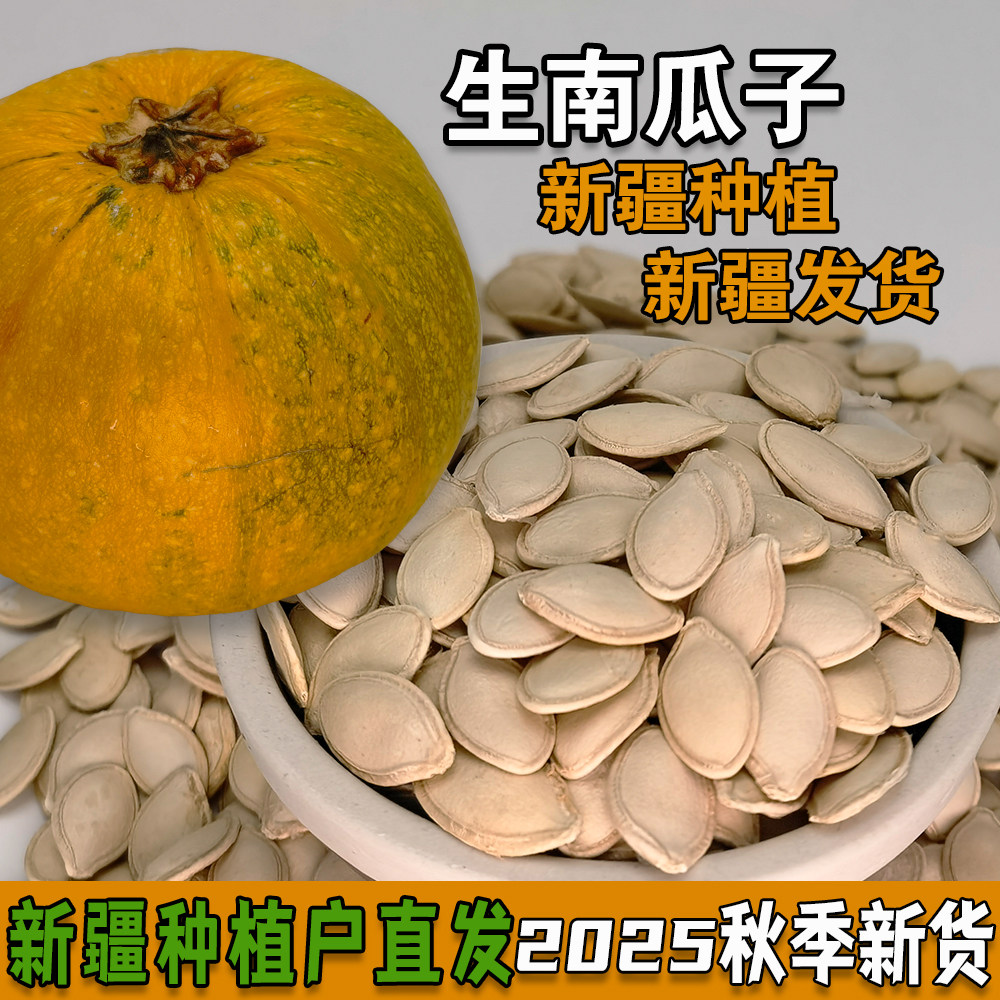 生南瓜子新疆南瓜子2025新货中大片熟南瓜子大颗粒炒南瓜子原味