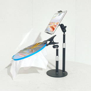 绣绷固定夹新型新手教学桌面圆圈十字刺绣平板手机直播防滑支架