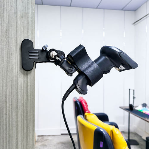 扫描枪手电筒万向旋转支架多功能固定夹子工厂流水线传感器扩展夹