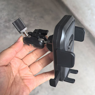 手机支架配件17mm球头转1 4万向6mm通用懒人直播车载导航支撑夹子