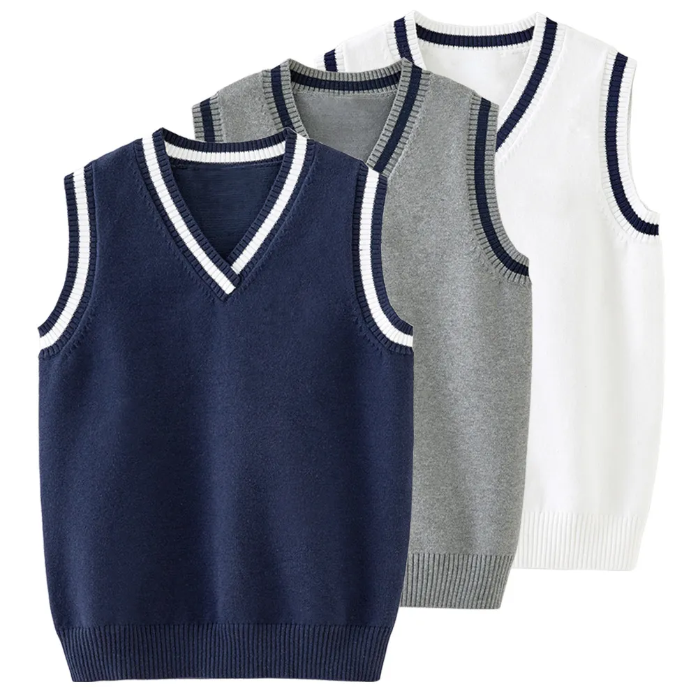 2025春秋韩版学院风中大儿童马甲中校服班服男 女童针织背心,运动服/休闲服装,运动毛衣/线衫,淘宝优惠券,粉丝福利购,淘宝优惠卷