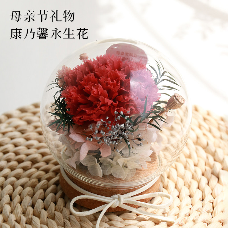母亲节送妈妈康乃馨永生花礼物