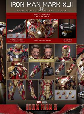 HOTTOYS HT 1/6 MMS758 MMS759 钢铁侠3Mark42 MK42 2.0 合金接单