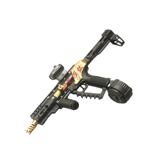 蛟龙回趟联动预供电动连发玩具枪黑科技瞄准镜儿童冲锋枪射击玩具