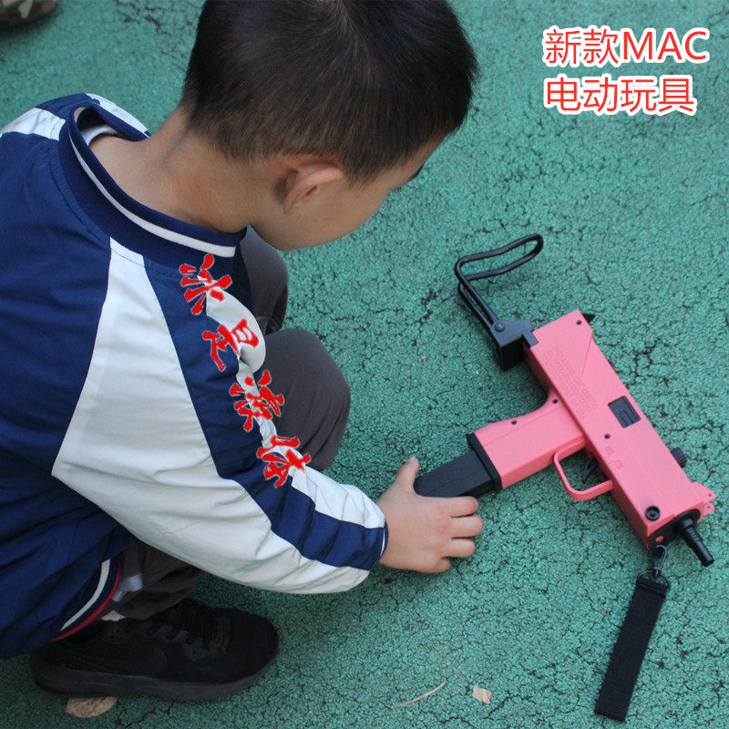 新款mac10乌兹拉姆电动软蛋玩具真人吃鸡游戏装备尼龙cs模型户外