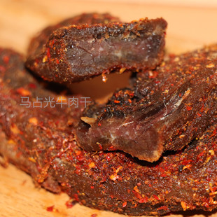 清真马占光牛肉干散装八成干 麻辣味特辣