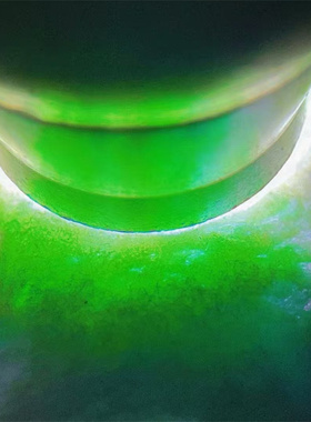 H33455 缅甸天然翡翠原石老坑木那色料手镯料 重3.3公斤