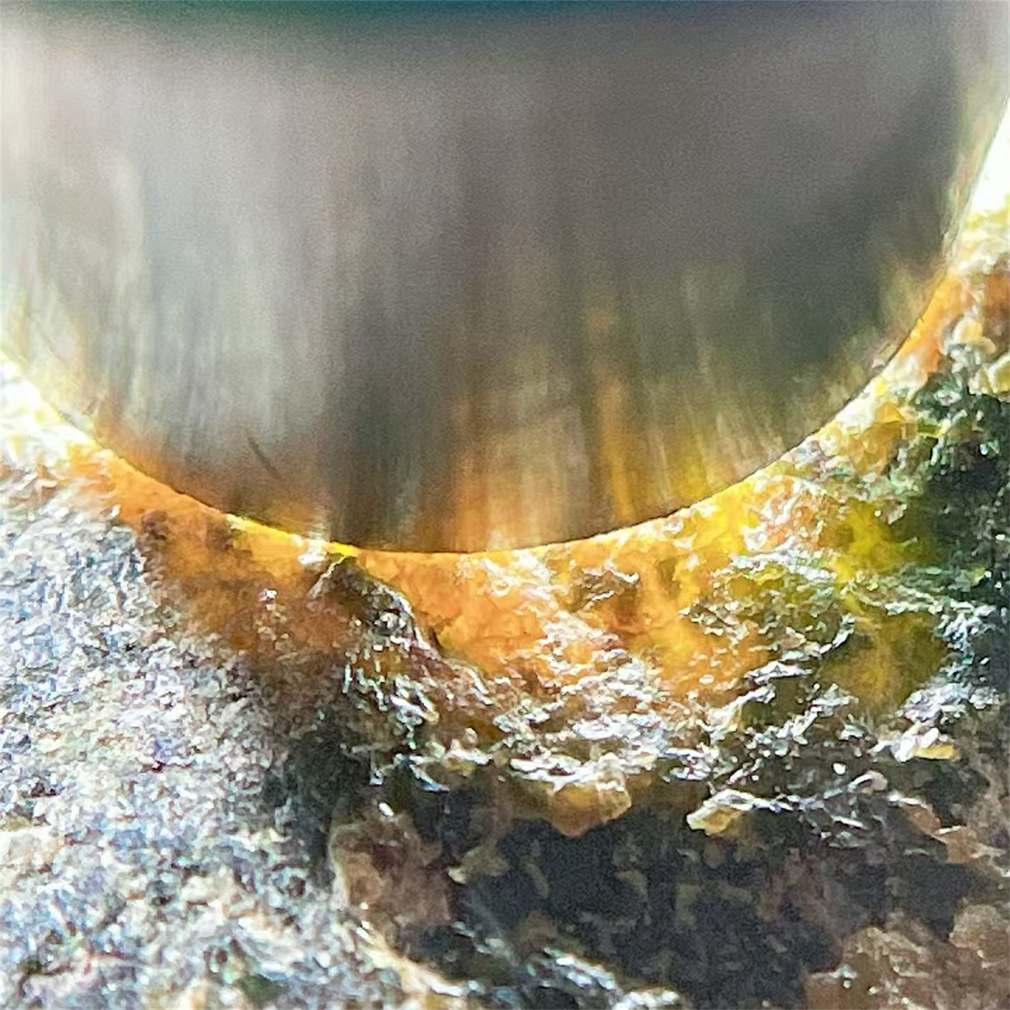 A82588 缅甸天然翡翠原石会卡场口开窗手镯料 重1.1公斤