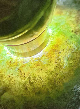 ER79946缅甸天然翡翠原石老坑会卡场口手镯料 重7.9公斤