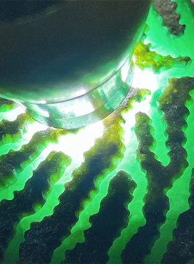 Q12379 缅甸天然翡翠原石老坑莫西沙场口开窗手镯料 重1.2公斤